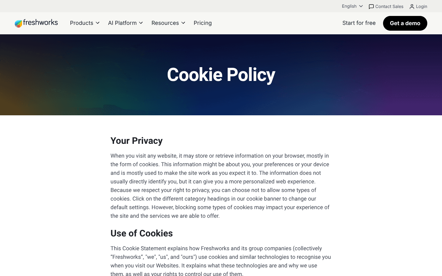 Freshdesk website screenshot